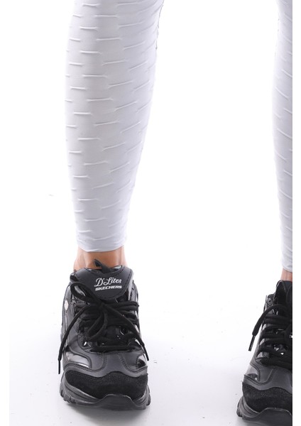 Kabartmalı Kumaş Ekstra Yüksek Bel Günlük Tayt indirimleri