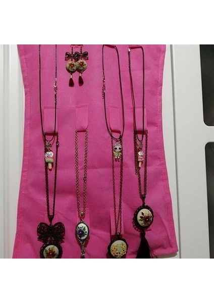 Elbise Şeklinde Takı Organizeri Pembe