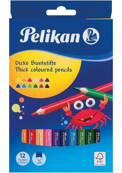 Renkli Üçgen 12 Adet 4012700724038