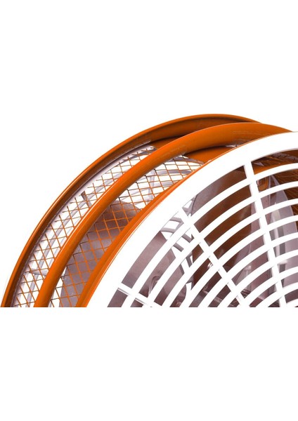 Ayas Devekuşu Retro Tekerlekli Sanayi Tipi Vantilatör - Turuncu indirimleri