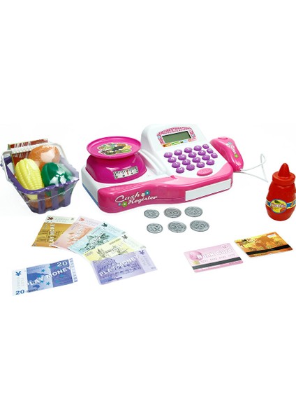 Terazili Işıklı ve Sesli Yazar Kasa Asortili