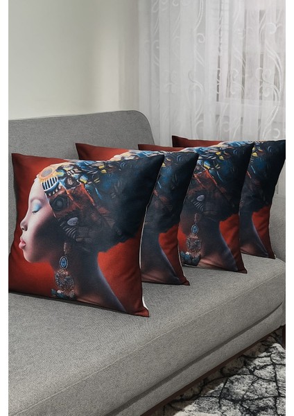 3D Dijital Baskılı Modern Dekoratif Kırlent Kılıfı (43X43 Cm) modelleri