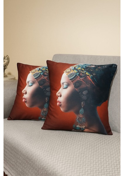 3D Dijital Baskılı Modern Dekoratif Kırlent Kılıfı (43X43 Cm)