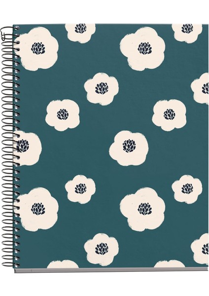 Defter Mr A4 100 Sayfa Çizgili Spiralli Bloom