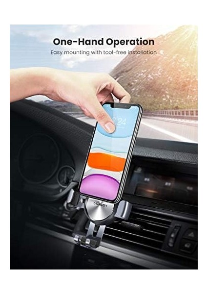 360 Derece Mekanik Araç Içi Telefon Tutucu Uzay Grisi modelleri