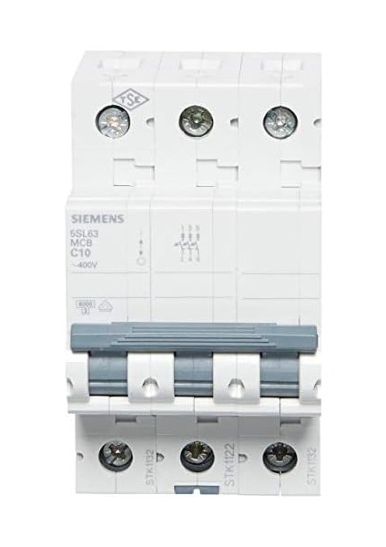10A; 3 Fazlı; 5sl Anahtarlı Otomatik Sigorta; 6ka; C Tipi; Yavaş Karakterli modelleri