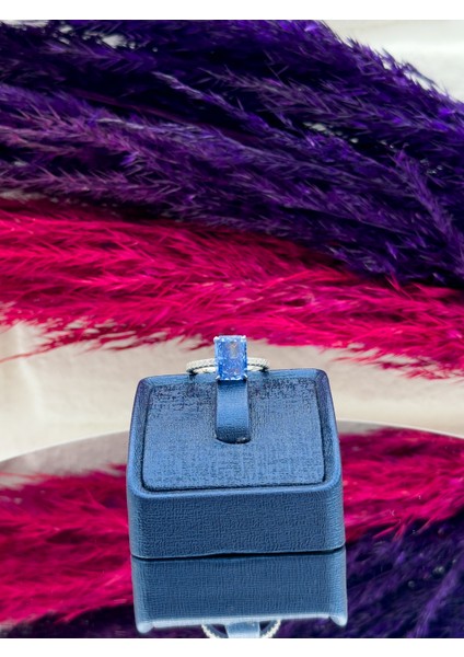 925 Ayar Gümüş Baget Mistik Topaz Taşlı Özel Tasarım Trend Kadın Yüzük fırsatları