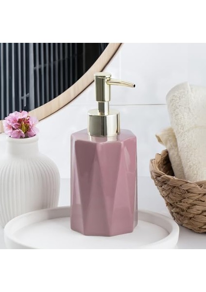 3205 Seramik Sıvı Sabunluk - Tezgah Üstü Mutfak Lavabo Sabunluğu - 250 cc Pudra fiyatları