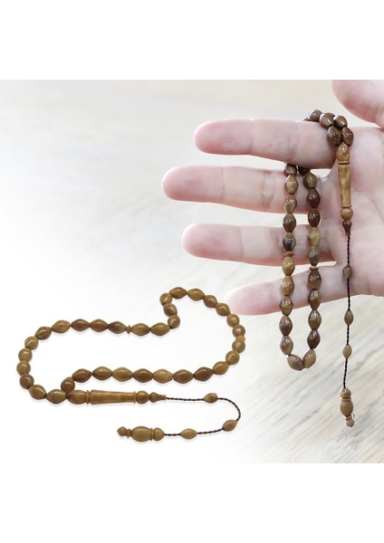 Kuka Tesbih - Sistemli - Kahverengi - Arpa Kesim fiyatları