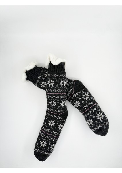 Kadın Çift Yüzey Teknolojili Astar Içli Kalın Yün Çorap – Cozy Kışlık Çorap fiyatları