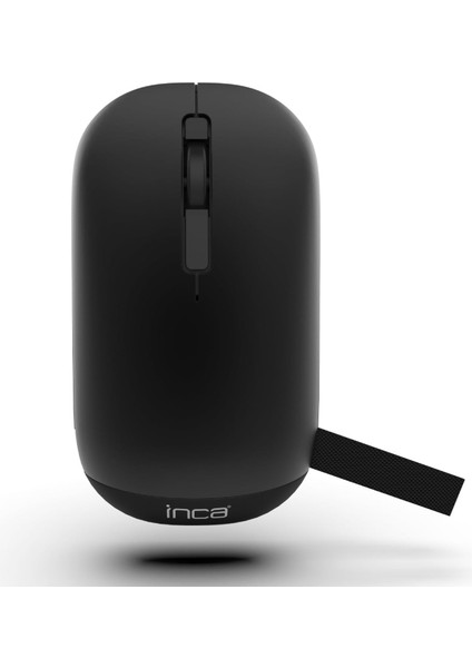 Inca IWM-242ST Çift Mod Sessiz Kablosuz Mouse, Bluetooth 5.4 + 2.4g, 800-1600 Dpı, 500MAH Şarj Edilebilir, 70G, Siyah
