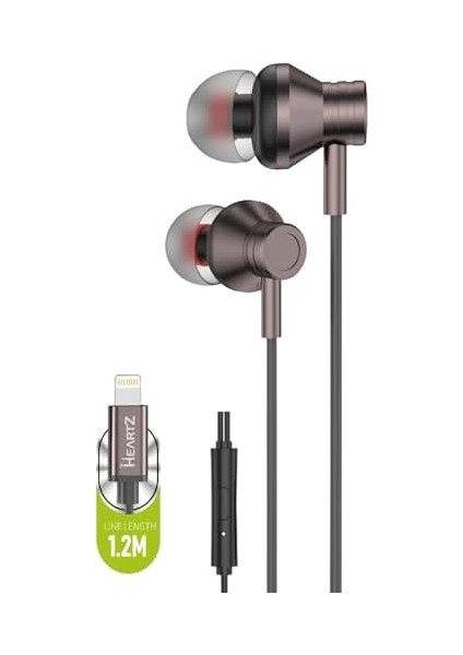 Iph-01 Lightning Kulaklık iphone ile Uyumlu A Kalite Extra Bass Metal Uçlar Streo Hd Yüksek Ses 1,2m Mikrofonlu Kulak Içi Kulaklık (Gümüş Beyazı) modelleri