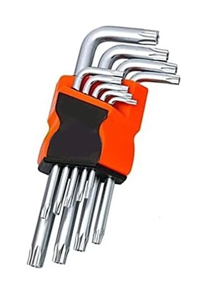 YK-008 9 Parça Yıldız Tork Anahtarı 120 mm Allen Set 1410 modelleri