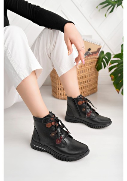 Hakiki Deri Kadın Günlük Kısa Bot fiyatları