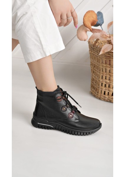 Hakiki Deri Kadın Günlük Kısa Bot fırsatları