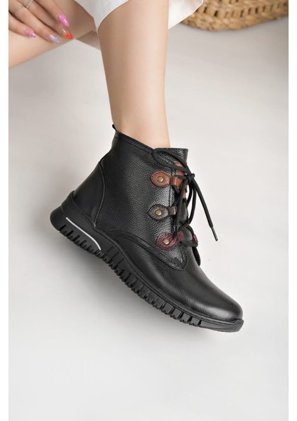 Hakiki Deri Kadın Günlük Kısa Bot indirimleri