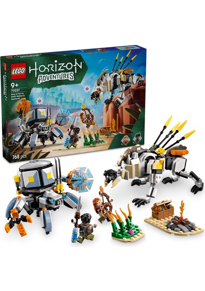 Horizon Aloy ve Varl, Metalkabuk ve Hızardiş’e Karşı 77037-9 Yaş ve Üzeri Çocuklar Için Yaratıcı Oyuncak Yapım Seti, Doğum Günü Hediyesi (768 Parça)
