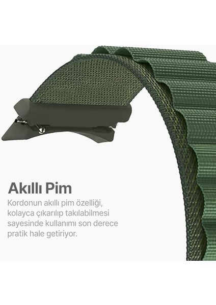 7/6/5/4/fe Serisi (40MM/44MM) 6/4 (47MM/43MM/42MM) 5 Pro 45MM Için Hafif ve Yumuşak 20MM Kavisli Loop Kumaş Kordon modelleri