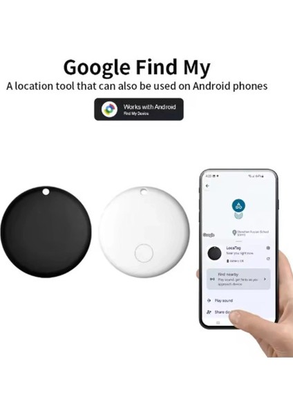 Airtag Android Konum Belirleme Akıllı Takip Cihazı Smart Finder Beyaz fırsatları