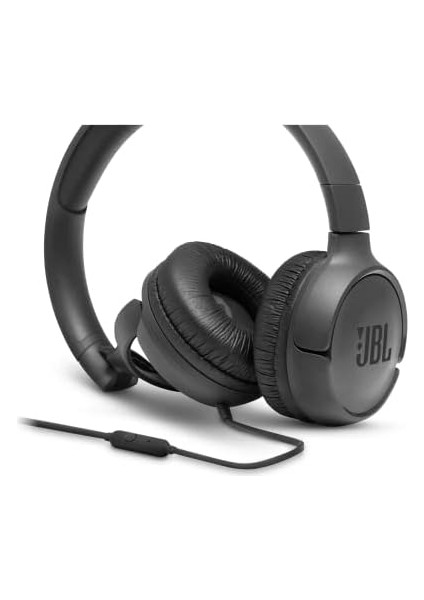 Jbl T500 Kulak Üstü Kulaklık, Katlanır Yapı, Kablolu, Mikrofonlu, 32MM Sürücü, Pure, 20 Hz – 20 Khz, Siyah modelleri