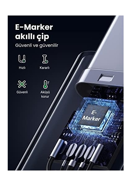 USB C To Type-C Pd 3.1 240W 5A Hızlı Şarj ve Data Kablosu 2 Metre fiyatları