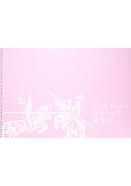 Resim Defteri, 35X50 Cm, 30 Yaprak, Spiral Cilt, Pp Kapak, 120G Kaliteli Kağıt, Asorti Renkler, Dayanıklı ve Çevre Dostu