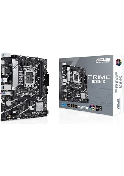 Prıme B760M-K Intel B760 LGA1700 Ddr5 8000 HDMI VGA Çift M2 Usb3.2 Aura Rgb 2.5gbit Lan Matx 5x Protectıon Iıı, Armoury Crate, Aı Suite 3 fiyatları