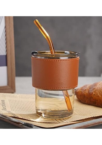 Deri Aksesuarlı Renkli Cam Mug modelleri