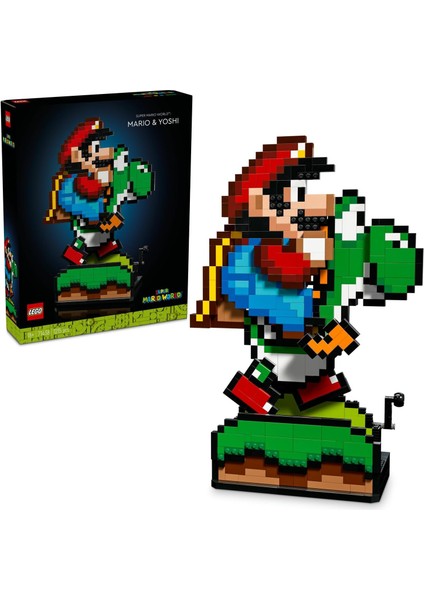 Super Mario Super Mario World: Mario ve Yoshi 71438 - Yetişkinler Için Sergilenebilir Yapım Seti (1215 Parça)
