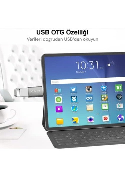 USB 3.1 To Type-C 10GBPS Veri Aktarımı 3A Hızlı Şarj ve Aktarımı Çevirici Dönüştürücü Otg Space Gray Otgks modelleri
