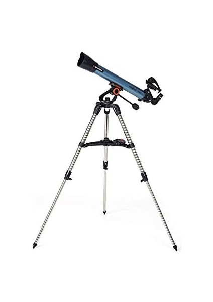 22401 Inspire 70AZ Refraktör Teleskopu, Akıllı Telefon, Iki Mercekli, 90° Yana Doğru Ayna, Yüksekliği Ayarlanabilir ve Aksesuar Kabı, Mavi fiyatları