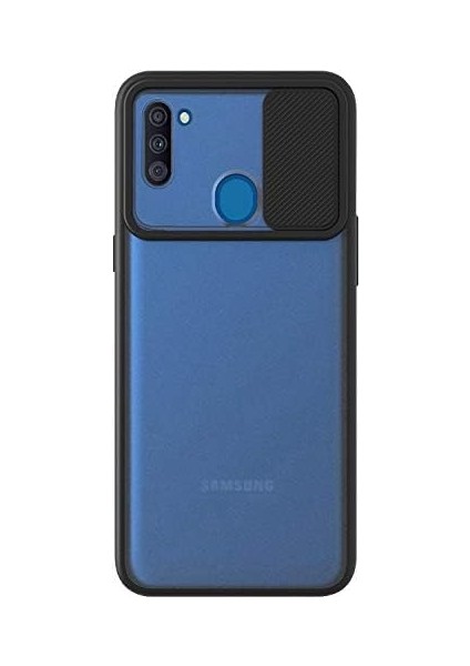 Galaxy M11 Kılıf Slide Camera Lens Protection Siyah fiyatları