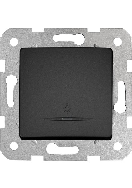 Linnera Life Gece Siyahı Işıklı Light Çabuk Bağlantı Mekanizma ve Düğme