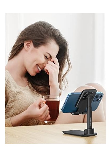 Ugreen Katlanabilir Telefon Tutacağı ile Uyumlu Galaxy (Siyah) modelleri