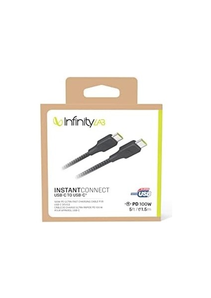 By - Instantconnect Kablo Usb-C Usb-C,siyah,1.5m modelleri