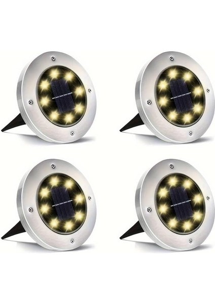 Solar Panelli Kazıklı Bahçe Aydınlatması