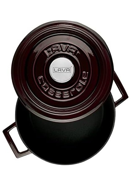 Metal Premium Serisi - Döküm Yuvarlak Tencere, 24 Cm, Majolik Mor modelleri