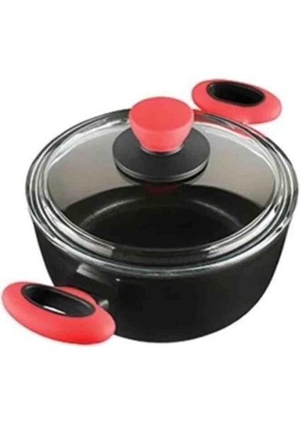 Titanium 20CM Tencere/kırmızı