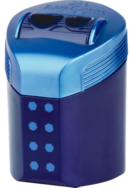 Çift Delikli Bileme Kutusu Rollon Noktalar - Çeşitli Renkler - Gece Yarısı Siyah, Koyu Mavi