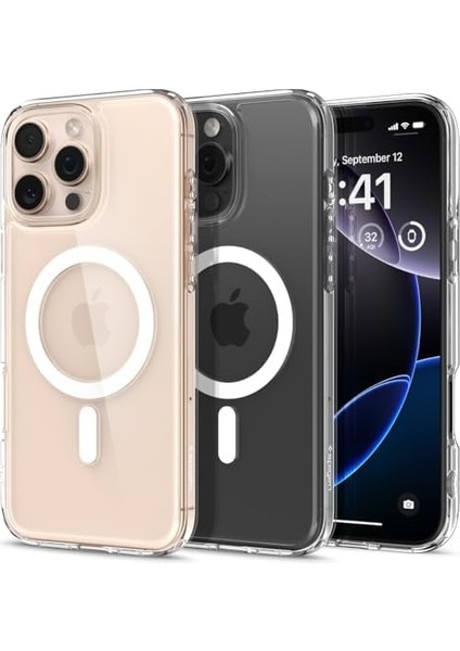 16 Pro Max ile Uyumlu Ince Magsafe Kılıf Ultra Hybrid Sararma Karşıtı Duraclear Hava Kanalı Teknolojisi Askeri Sınıf Koruma Magfit Şeffaf Kapak - ACS07998 fiyatları