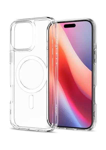 16 Pro Max ile Uyumlu Ince Magsafe Kılıf Ultra Hybrid Sararma Karşıtı Duraclear Hava Kanalı Teknolojisi Askeri Sınıf Koruma Magfit Şeffaf Kapak - ACS07998 modelleri