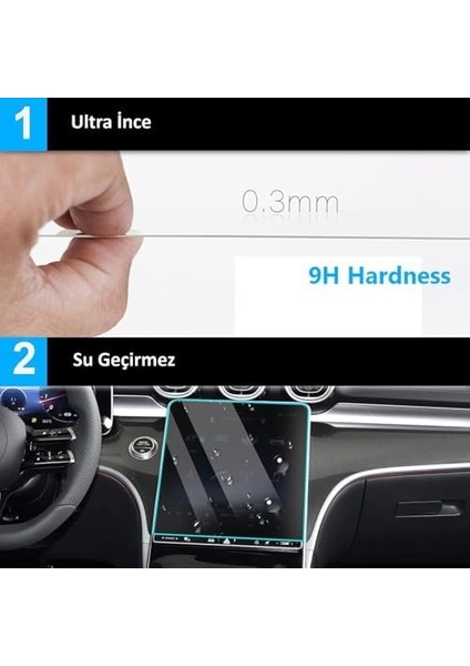Tayron Uyumlu 2024 2025 Model 12.9 Inç Multimedya 9h Ekran Koruyucu modelleri