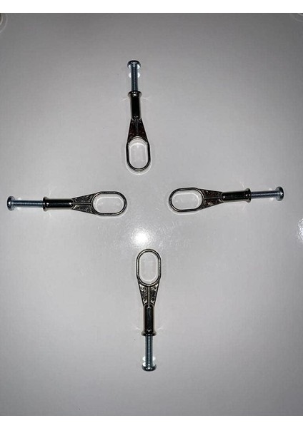 U 4lü Paket Vidalı Dolap Askı Aparatı Tüm Marka Ürünlere Uyumlu