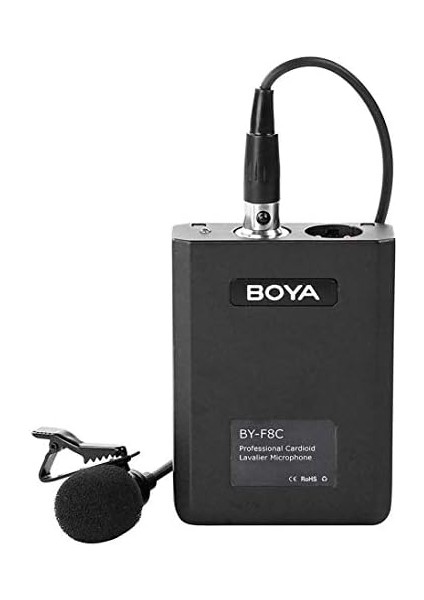 Boya BY-F8C Tek Yönlü Akustik Vokal Yaka Mikrofonu fiyatları