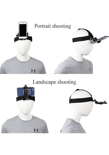 Başa Monte Kamera Tutucu, Ayarlanabilir Naylon Kayışlı Çoğu Kafa Boyutuna Uygun, Bisiklet, Balıkçılık, Motosiklet ve Diğer Açık Hava Sporları Için Pov Telefon Tutucu modelleri