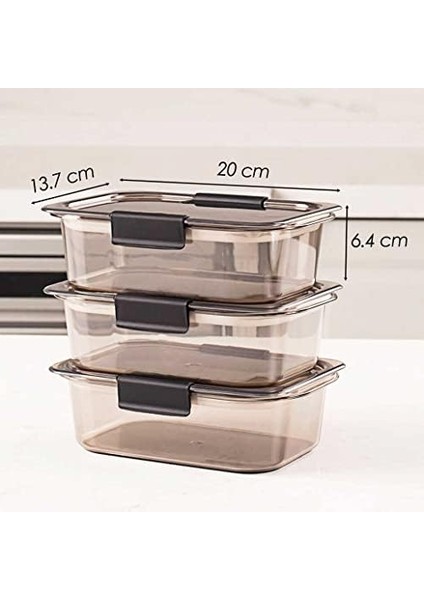 3&apos;lü Kuru Gıda Erzak Saklama Kabı - Meyve & Sebze Saklama Kabı Seti - Kapaklı Beslenme Kabı 900ML*3 fiyatları