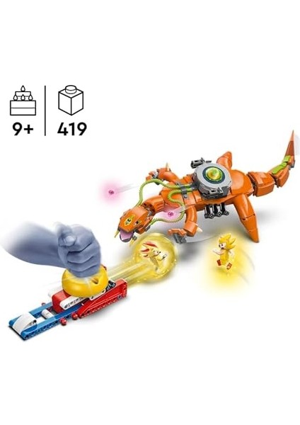 The Hedgehog Super Shadow, Biolizard&apos;a Karşı 77003, 9 Yaş ve Üzeri Kız ve Erkek Çocukları Için Yaratıcı Oyuncak Yapım Seti, Hediye Fikri (419 Parça) modelleri