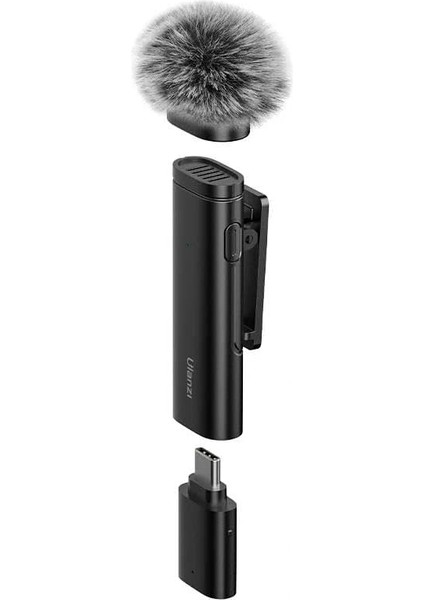 Wm-10 Akıllı Telefon Veya Tabletler Için Kablosuz Klipsli Mikrofon (Type-C)