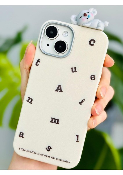 Aksesuar 14 - 15 ile Uyumlu Koala Tasarımlı Oyuncaklı Silikon Kılıf