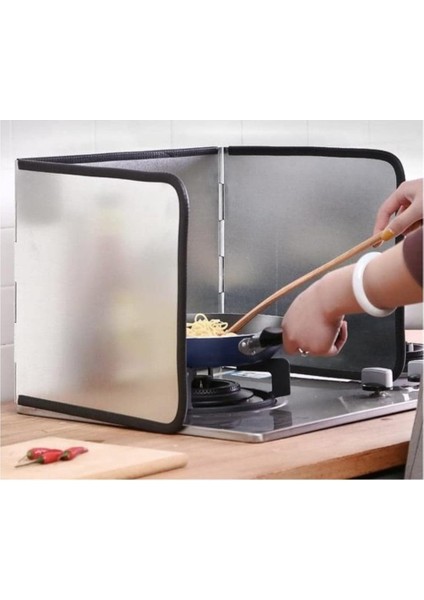 Ocak Arkası Yağ Sıçratmaz Panel Küçük Boy Tekli Ocak Için Uyumludur 30+30+30